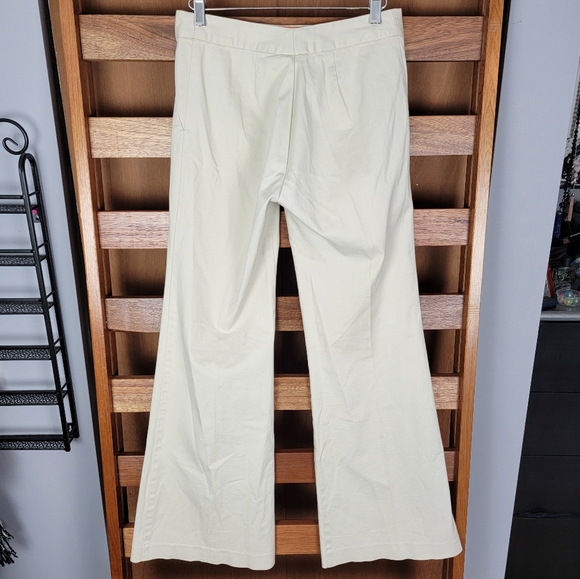 Tory Burch Khaki Flare Pants Size 2 - Picture 4 of 7